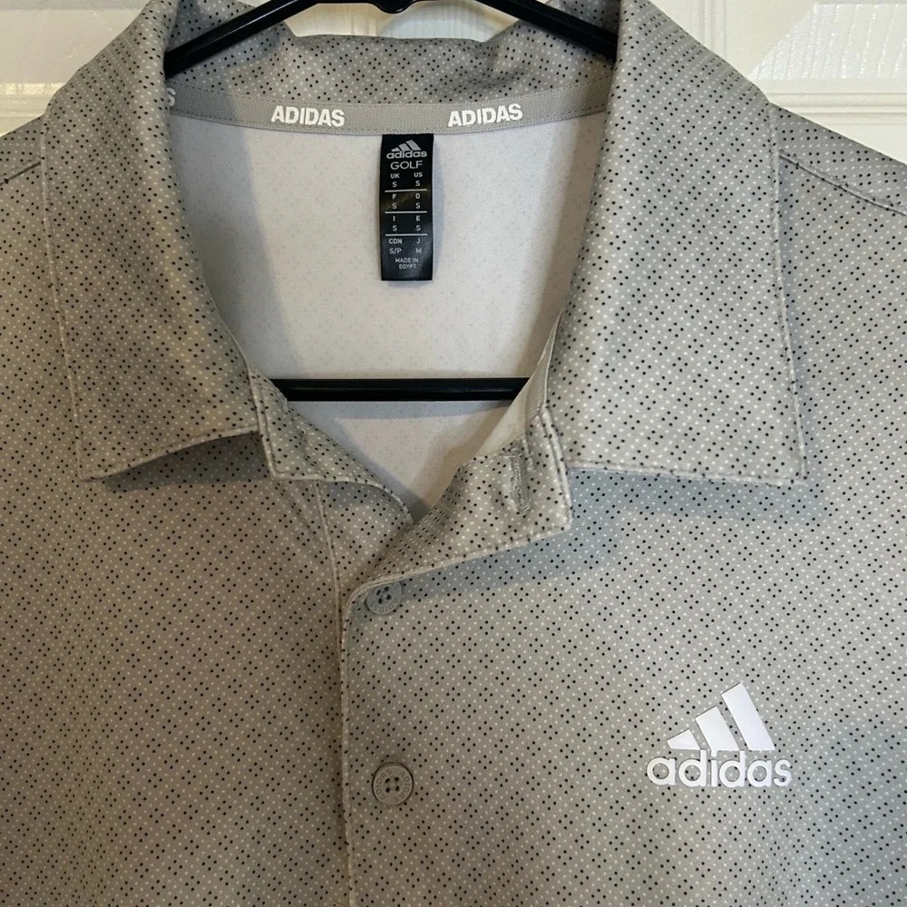 Adidas Gray Performance Polo Shirt golf lightweight